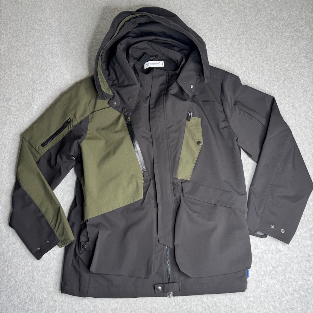 Reindee Lusion All Weather Jacket Large Green Black Techwear Gorpcore Urban
